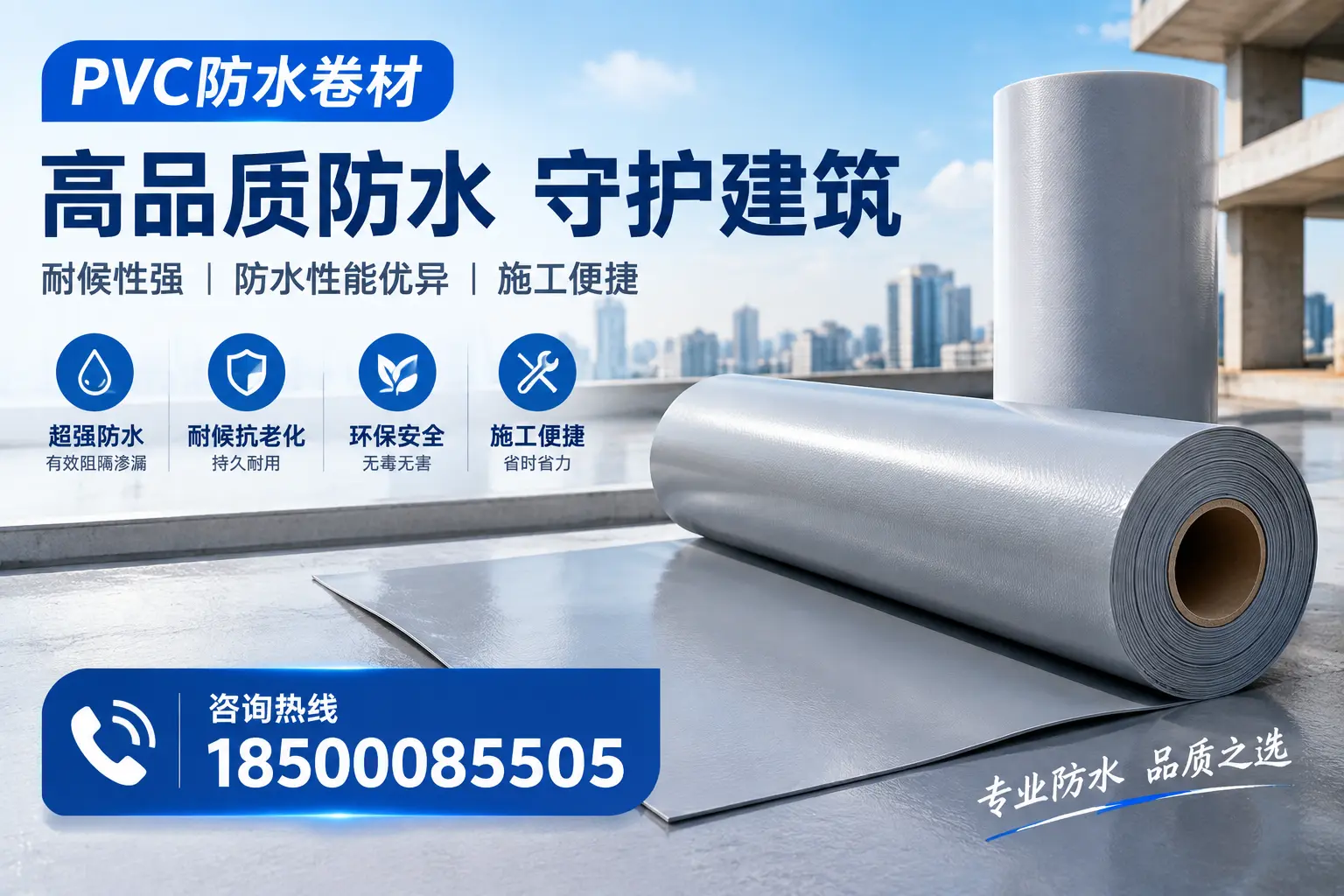 PVC防水卷材的防水效果评测，适合白城的科学依据